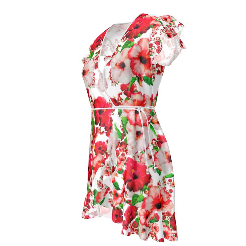 TRP Floral Print 03: Hibiscus Flowers Designer Tea Dress