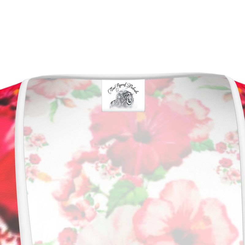 TRP Floral Print 03: Hibiscus Flowers Designer Tea Dress