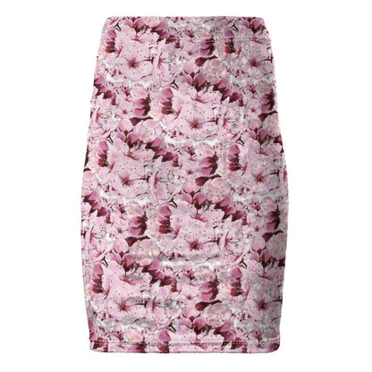 TRP Floral Print 01: Whimsical Sakura Symphony 01-01 Pencil Skirt