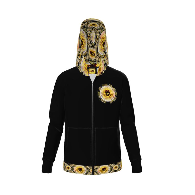 Yahusha-The Lion of Judah 03-01 Designer Unisex Full Zip Hoodie