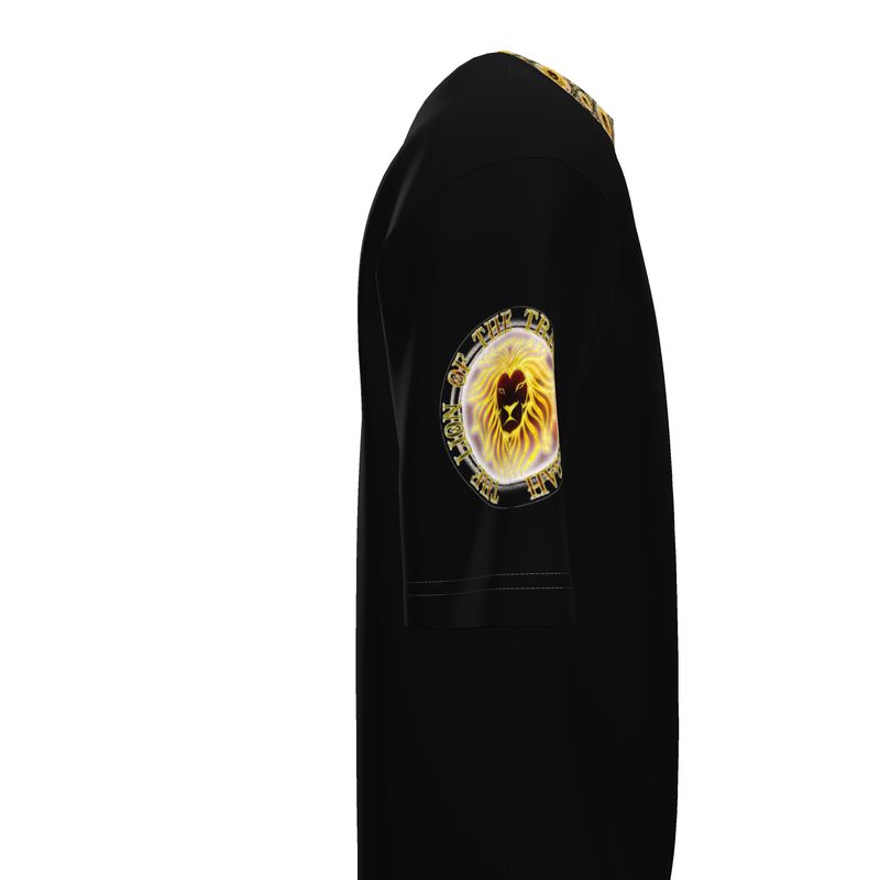 Yahusha-The Lion of Judah 03-01 Men's Designer Oversized T-shirt