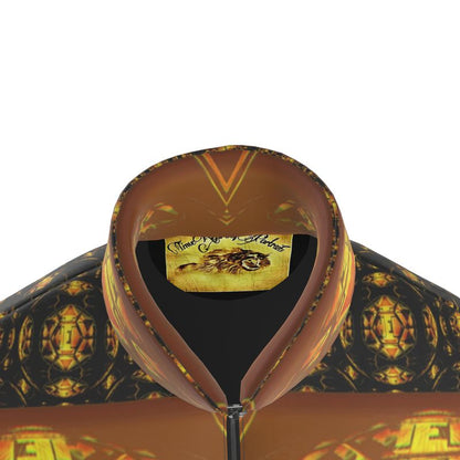 Hebrew World 01-03 Sacred Stillness Psalm 46:10 Men's Stand Collar Puffer Jacket