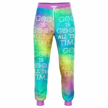 Chroma-Shift Art-to-Wear: God is Good All The Time 01-02 Women's Athletic Joggers