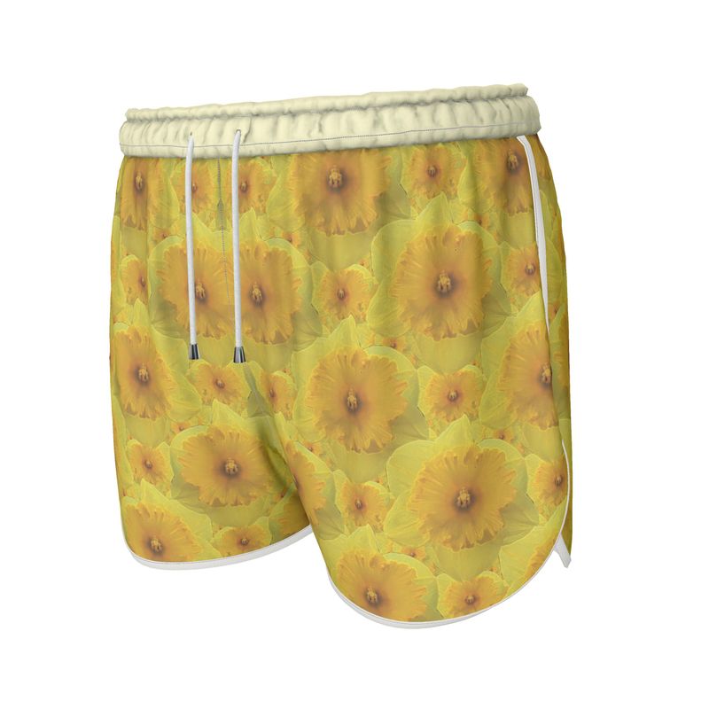 TRP Floral Print 09: Tulips 01 Ladies Designer Jogger Shorts