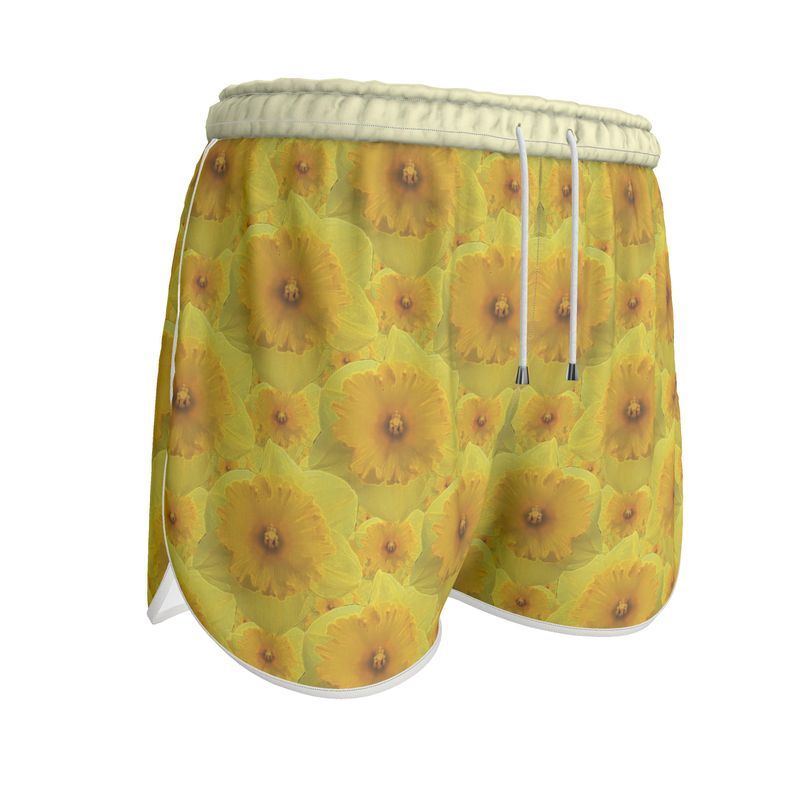 TRP Floral Print 09: Tulips 01 Ladies Designer Jogger Shorts