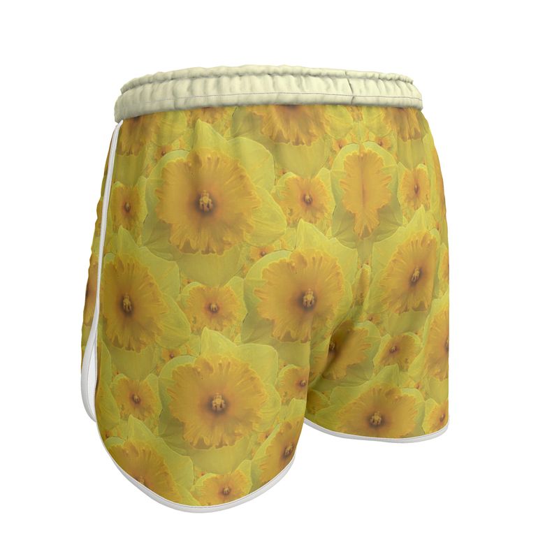 TRP Floral Print 09: Tulips 01 Ladies Designer Jogger Shorts
