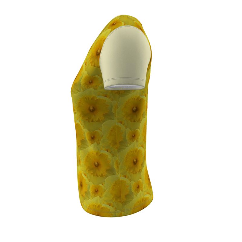 TRP Floral Print 09: Tulips 01 Designer Scoop Neck T-shirt