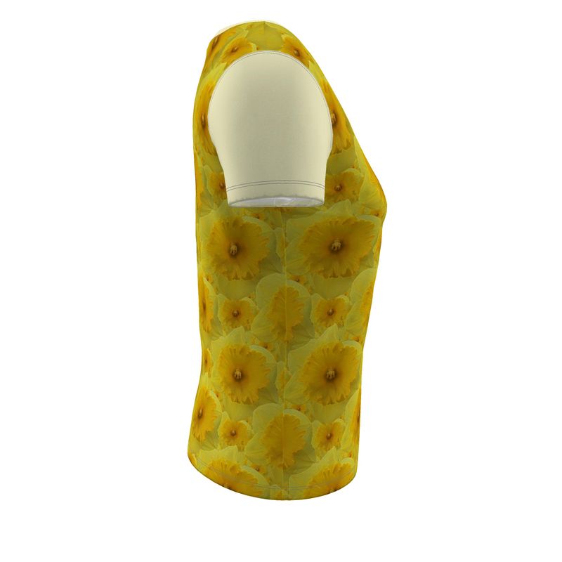 TRP Floral Print 09: Tulips 01 Designer Scoop Neck T-shirt