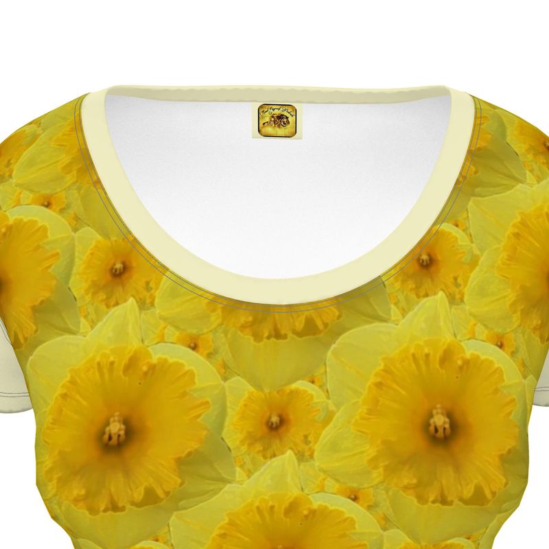 TRP Floral Print 09: Tulips 01 Designer Scoop Neck T-shirt
