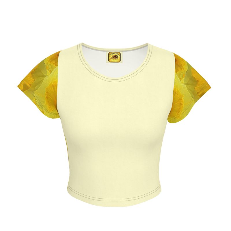 TRP Floral Print 09: Tulips 01 Designer Crop Top