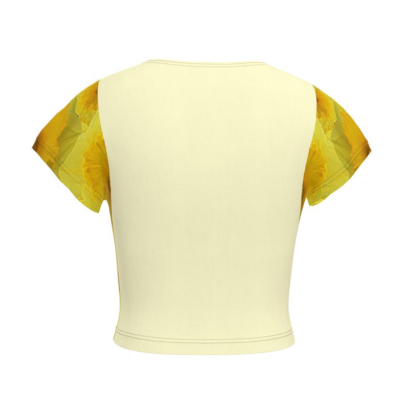 TRP Floral Print 09: Tulips 01 Designer Crop Top