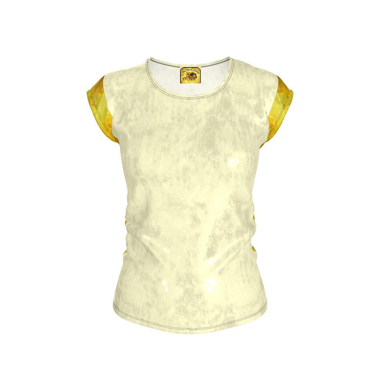 TRP Floral Print 09: Tulips 01 Designer Loose Fit Cap Sleeve T-shirt