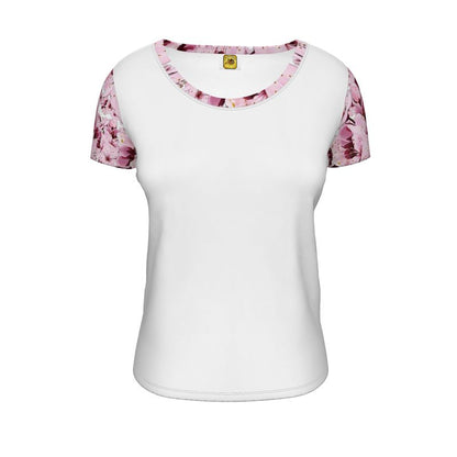 TRP Floral Print 01: Whimsical Sakura Symphony 01-01 Scoop Neck Tee