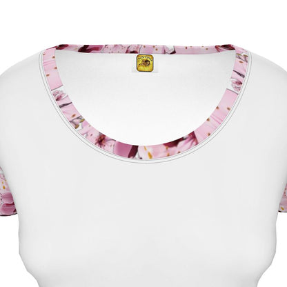 TRP Floral Print 01: Whimsical Sakura Symphony 01-01 Scoop Neck Tee