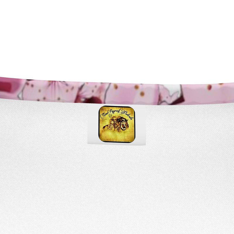 TRP Floral Print 01: Cherry Blossoms 01 Designer Scoop Neck T-shirt