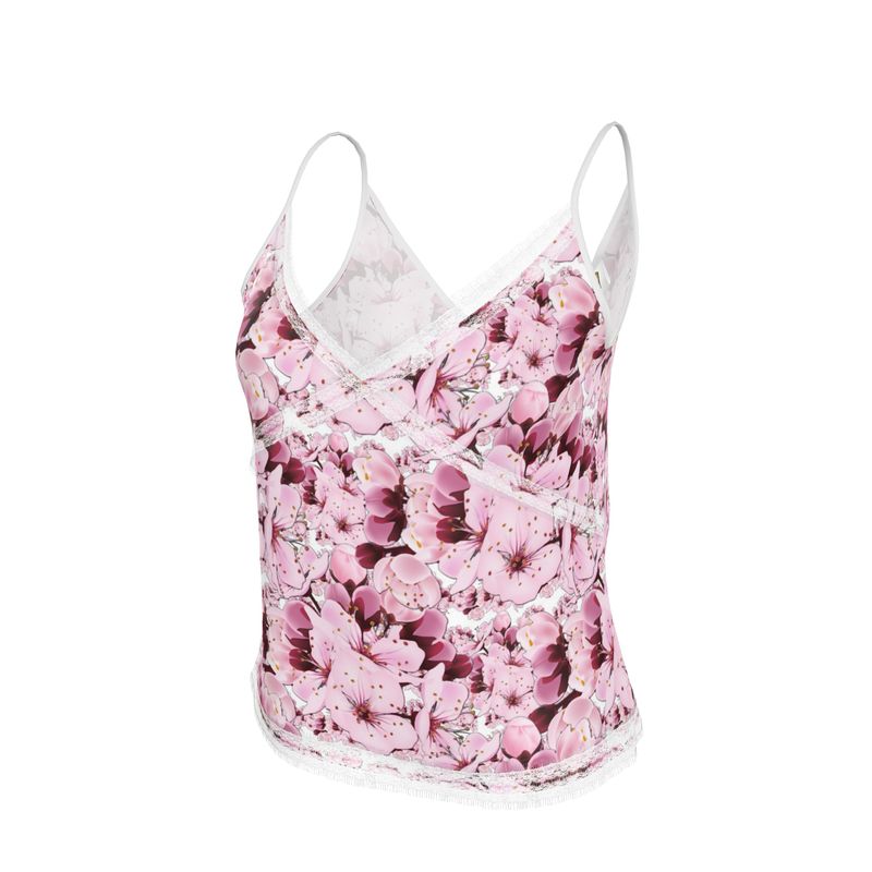 TRP Floral Print 01: Cherry Blossoms 01 Designer Cami Top
