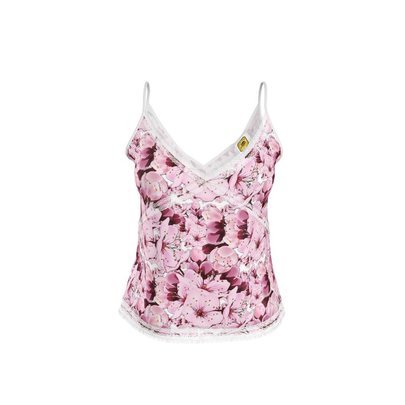 TRP Floral Print 01: Cherry Blossoms 01 Designer Cami Top