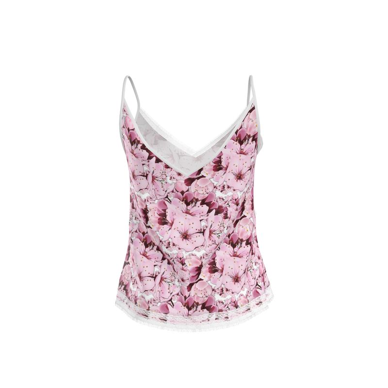 TRP Floral Print 01: Cherry Blossoms 01 Designer Cami Top