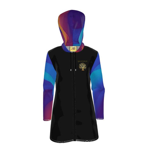 Yahuah-Tree of Life 01 Royal Ladies Designer Rain Coat