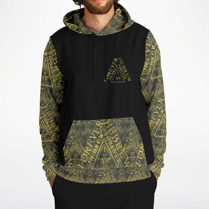 I AM HEBREW 03-01 Designer Triblend Fleece Lined Unisex Hoodie