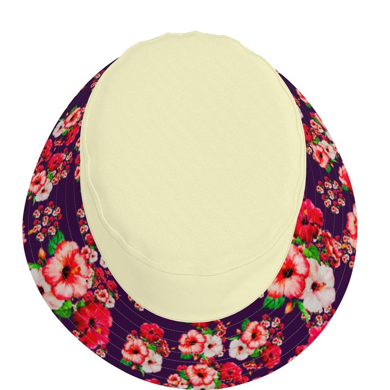 TRP Floral Print 03: Hibiscus Flowers 01-01 Tropical Bloom Bucket Hat