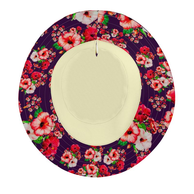 TRP Floral Print 03: Hibiscus Flowers 01-01 Tropical Bloom Bucket Hat