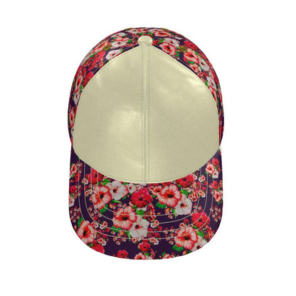 TRP Floral Print 03: Hibiscus Flowers 01-01 Tropical Bloom Baseball Cap