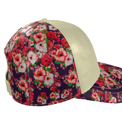 TRP Floral Print 03: Hibiscus Flowers 01-01 Tropical Bloom Baseball Cap