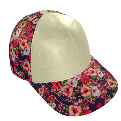 TRP Floral Print 03: Hibiscus Flowers 01-01 Tropical Bloom Baseball Cap