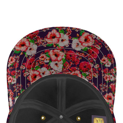 TRP Floral Print 03: Hibiscus Flowers 01-01 Tropical Bloom Baseball Cap