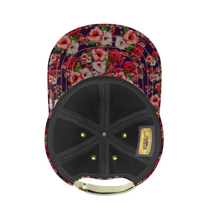 TRP Floral Print 03: Hibiscus Flowers 01-01 Tropical Bloom Baseball Cap