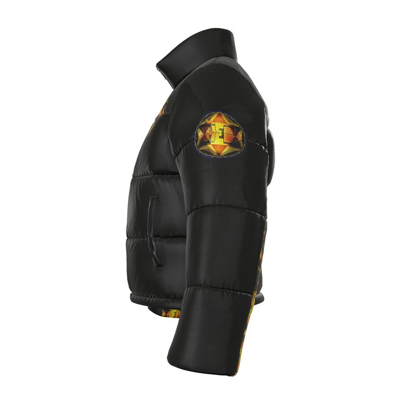 Hebrew World 01-02 Royal Radiance Men's Stand Collar Puffer Jacket