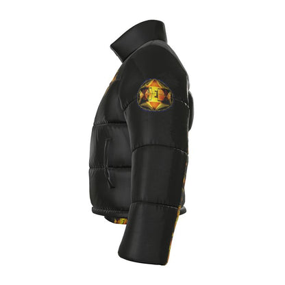 Hebrew World 01-02 Royal Radiance Men's Stand Collar Puffer Jacket