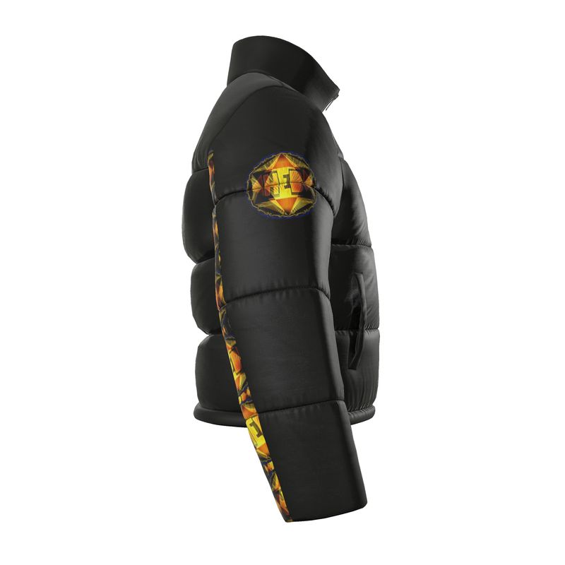 Hebrew World 01-02 Royal Radiance Men's Stand Collar Puffer Jacket