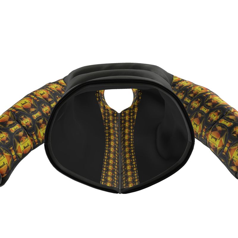 Hebrew World 01-02 Royal Radiance Men's Stand Collar Puffer Jacket