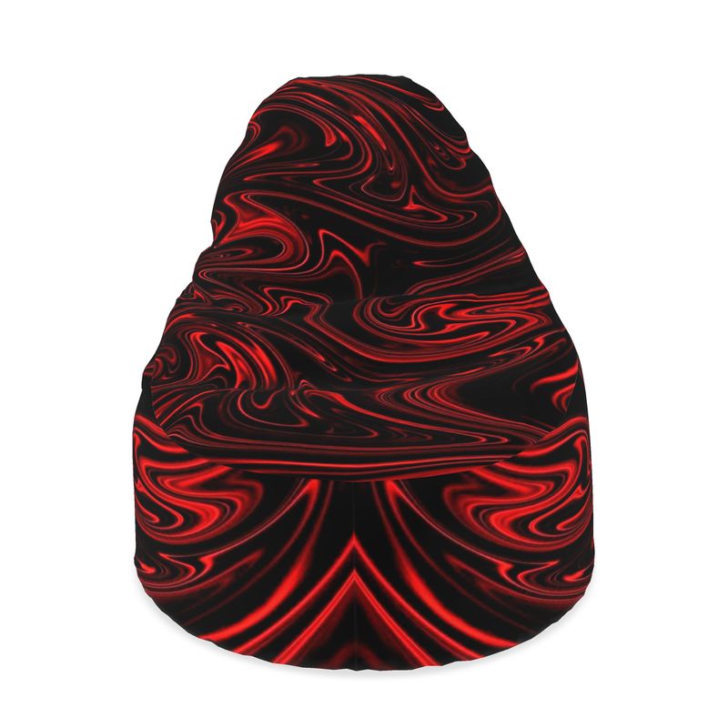 Flow 01-01: Ember | The Refining Fire Bean Bag Chair | Luxury Suede Seating