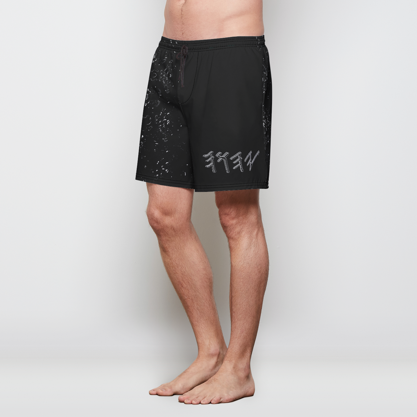 Yahuah Logo 01-01 Men's Designer Swim Trunks