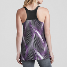 Cargar imagen en el visor de la galería, TRP Twisted Patterns 04: Weaved Metal Waves 01-01 Diseñador Camiseta con espalda nadadora 