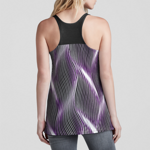 TRP Twisted Patterns 04: Weaved Metal Waves 01-01 Diseñador Camiseta con espalda nadadora 
