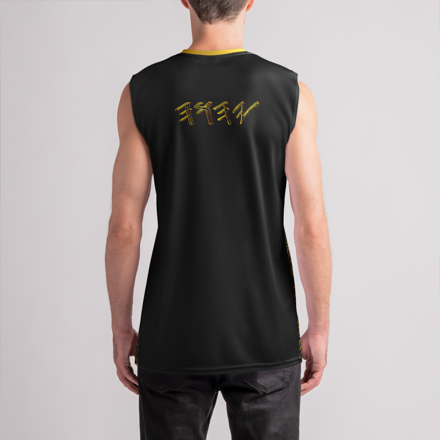 Yahuah Logo 01-01 Men's Designer Drop Armhole Tank Top