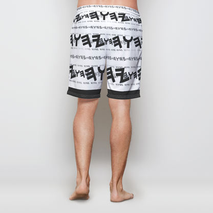 Most High God - Yahuah 01-01 White Men's Designer Lounge Shorts