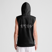 Cargar imagen en el visor de la galería, Yahuah Logo 01-01 Men&#39;s Designer Poly Tech Fleece Sleeveless Pullover Hoodie