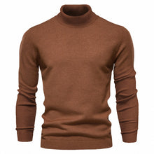 Cargar imagen en el visor de la galería, Men&#39;s Solid Color Slim Fit Rayon Blend Turtleneck Sweatshirt (11 colors)
