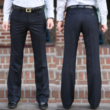 Cargar imagen en el visor de la galería, Wrinkle Free Pleated Bootcut Pants for Men (8 Colors)