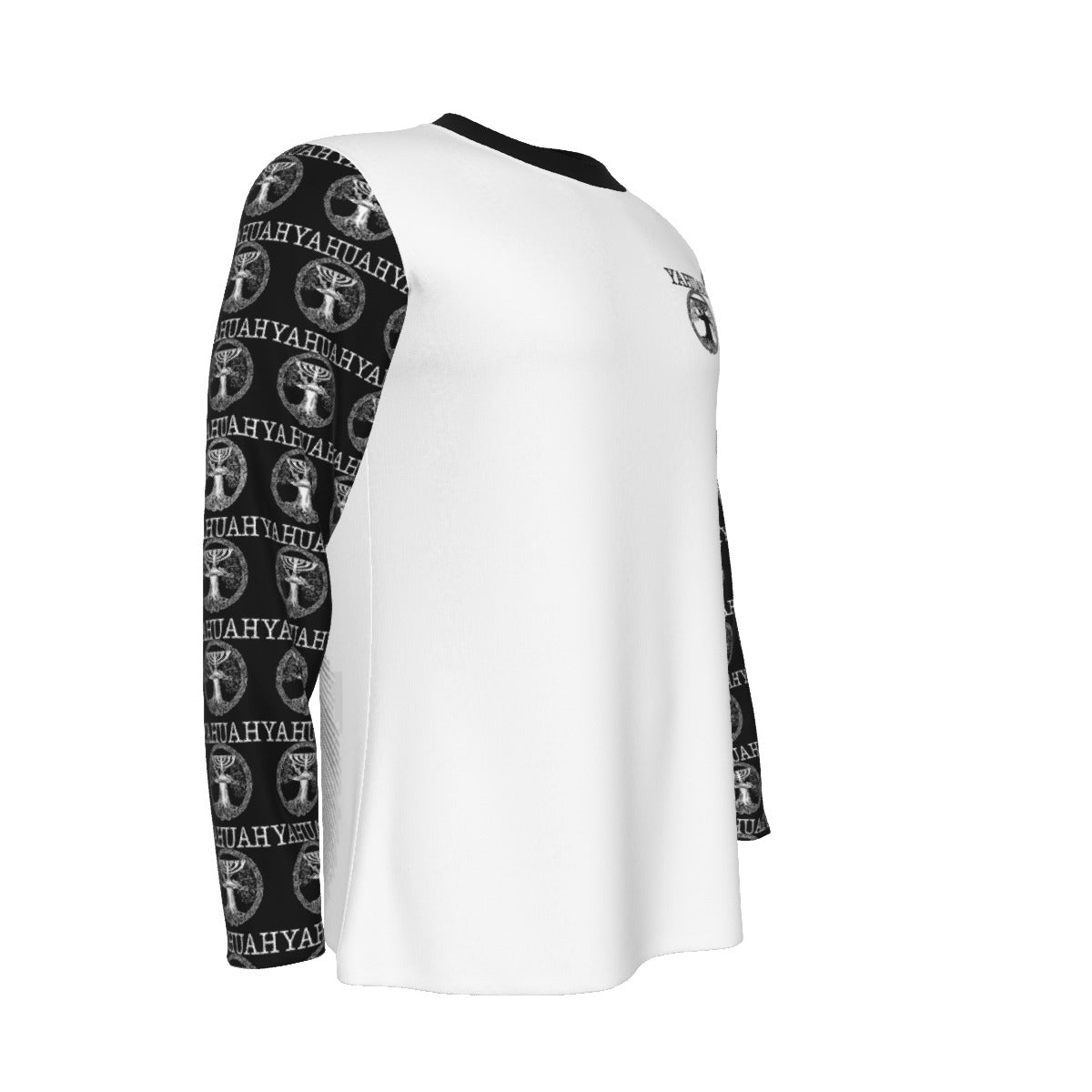 Yahuah-Tree of Life 02-06 Men's Designer Long Sleeve Cotton T-shirt