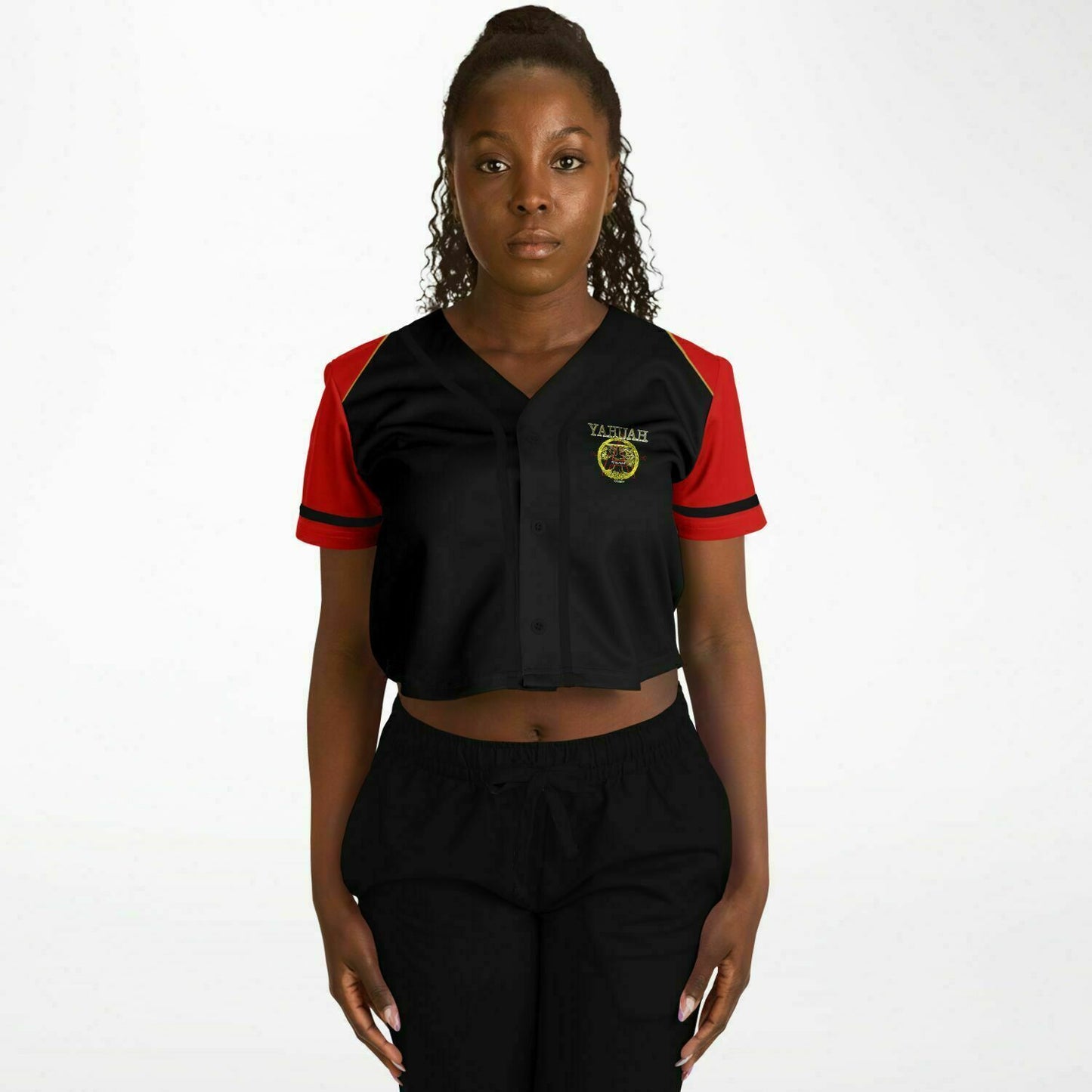 A-Team 01 Red Designer Cropped Baseball Jersey