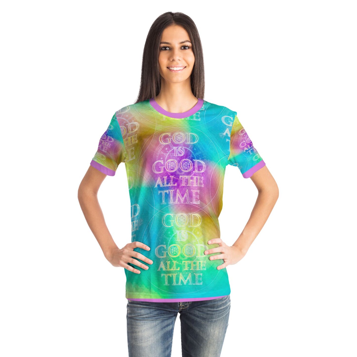 Chroma-Shift Art-to-Wear: God is Good All The Time 01-02 Women's T-shirt