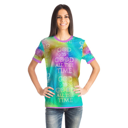 Chroma-Shift Art-to-Wear: God is Good All The Time 01-02 Women's T-shirt