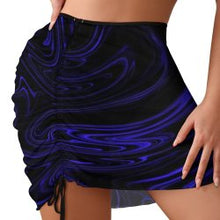 Cargar imagen en el visor de la galería, TRP Maze 01-02 Designer Mini Drawstring Beach Skirt