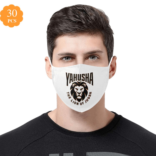 Yahusha-The Lion of Judah 02-01 Designer Cotton Face Mask + 30 filters